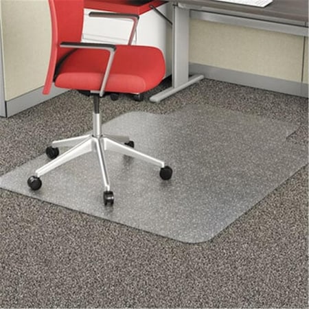Alera Technologies Alera ALE 36 x 48 in. Studded Chair Mat for Flat Pile Carpet with Lip, Clear MAT3648CFPL